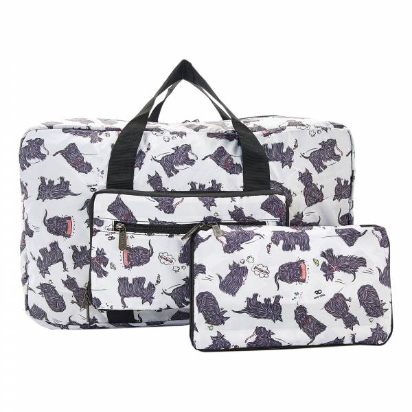 D08 White Scatty Scotty Holdall x2