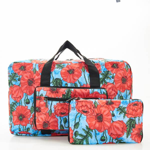 D09 Blue Poppies Holdall x2