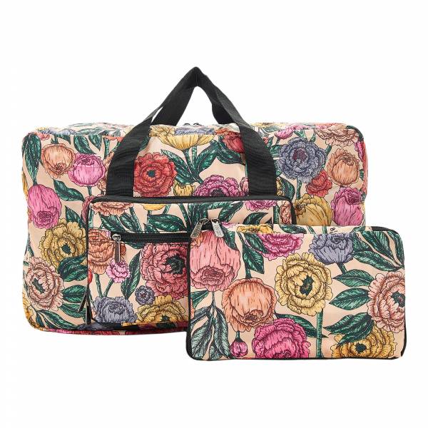 D11 Beige Peonies Holdall x2