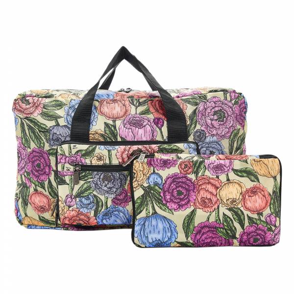D11 Green Peonies Holdall x2