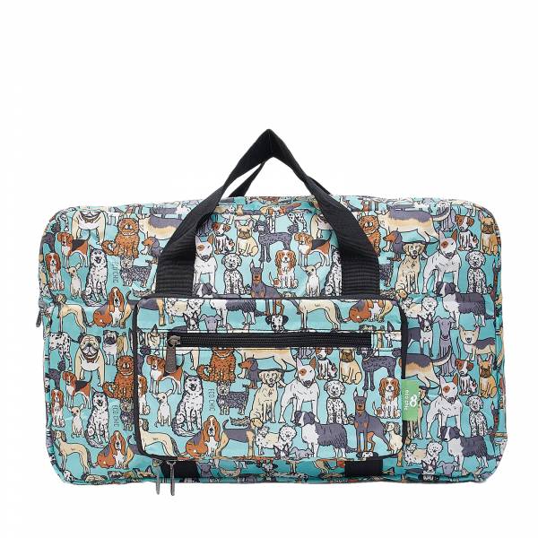 D35 Teal Dogs Holdall x2