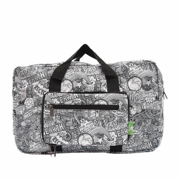 D42 Save The Planet Holdall Black and White
