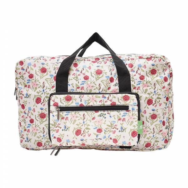 D50 Beige Floral Holdall x2
