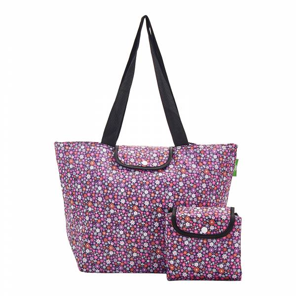 E01 Purple Ditsy Large Cool Bag x2