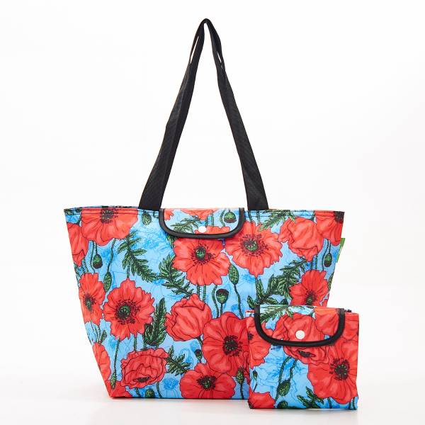 E05 Blue Poppies Large Cool Bag x2