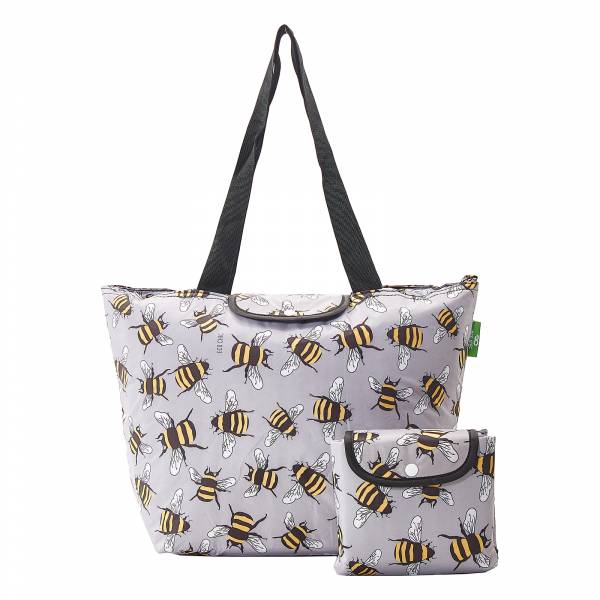 E14 Grey Bees Large Cool Bag x2