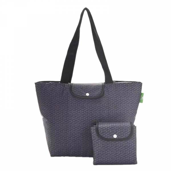 E16 Black Disrupted Cubes Insulated Shopping Bag x2