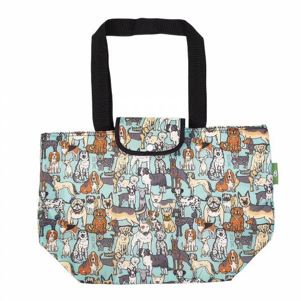 E19 Teal Dogs Insulated Shopping Bag x2