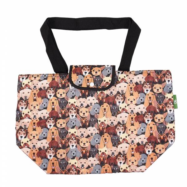 E23 Black Stacking Dogs Insulated Shopping Bag x2