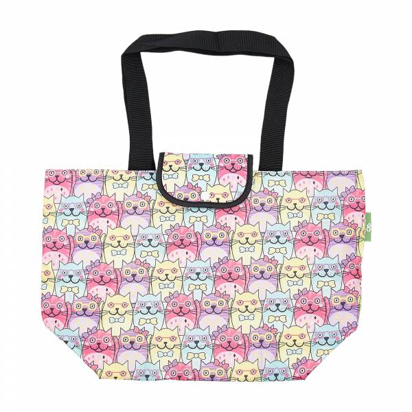 E32 Multiple Glasses Cat Insulated Shopping Bag x2