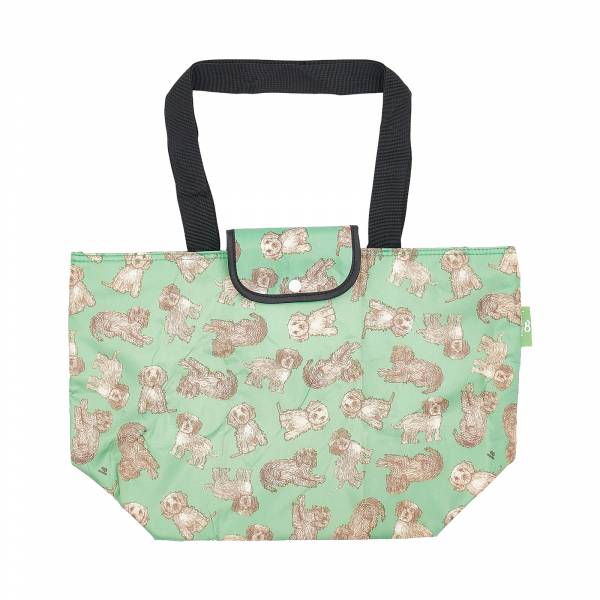 E33 Green Cockerpoo Insulated Shopping Bag x2