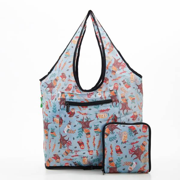 F03 Blue Owl Beach Bag x2