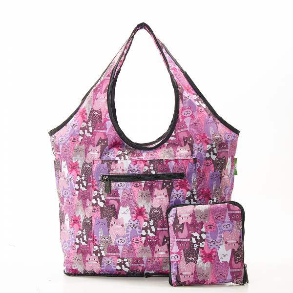 F10 Purple Stacking Cats Beach Bag x2
