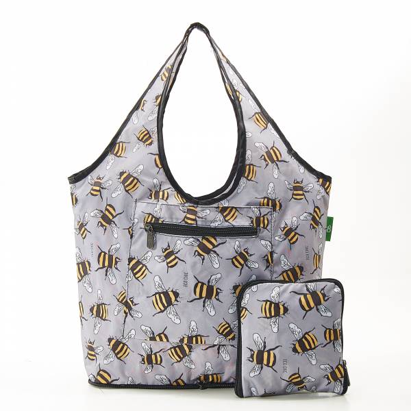 F14 Grey Bees Beach Bag x2
