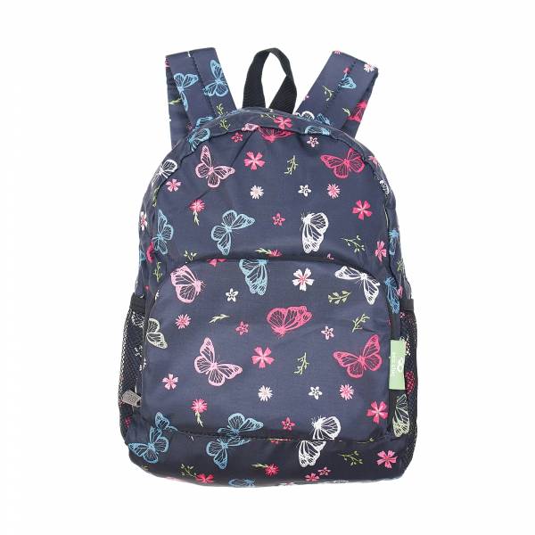 G38 Black Monarch Butterflies Backpack Mini x2