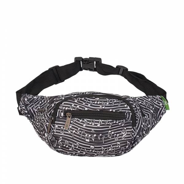 H16 Black Music Bum Bag x2