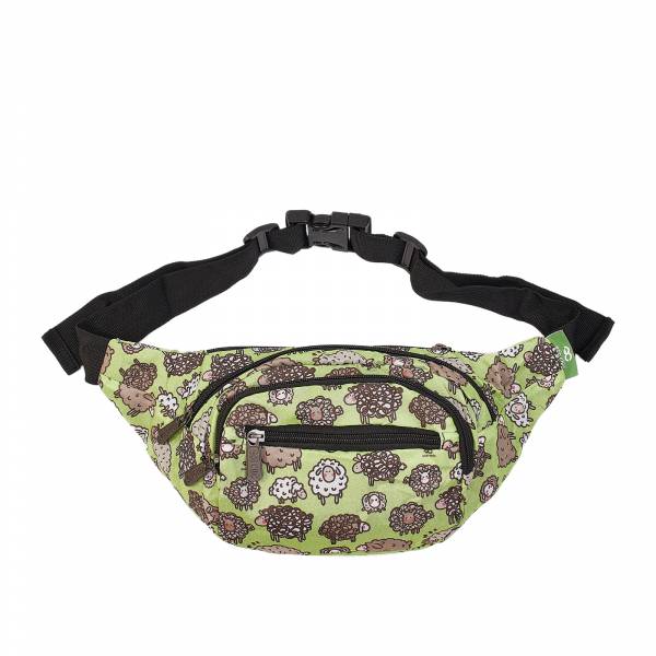 H28 Green Cute Sheep Bum Bag x2