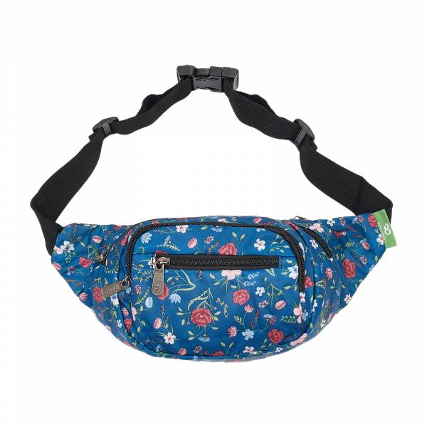 H36 Navy Floral Bum Bag x2