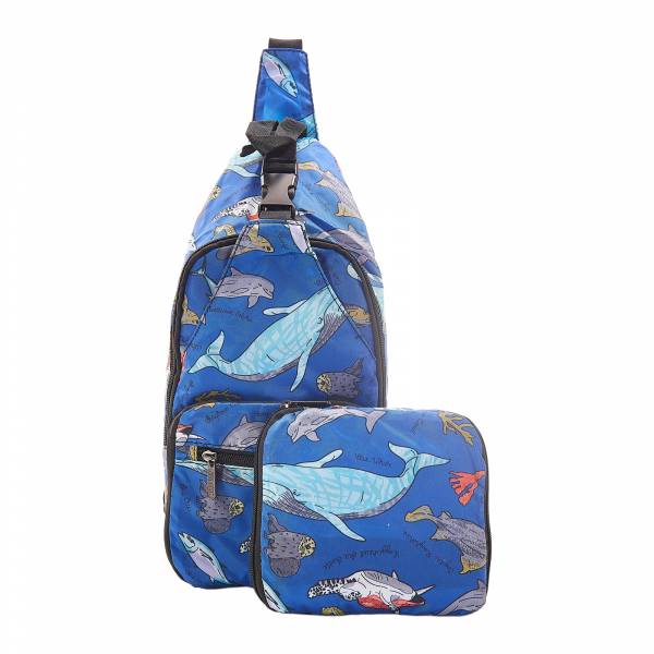 I05 Blue Sea Creatures Cross Body x2