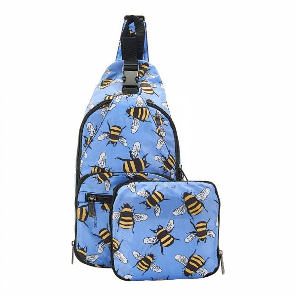 I13 Blue Bees Cross Body x2