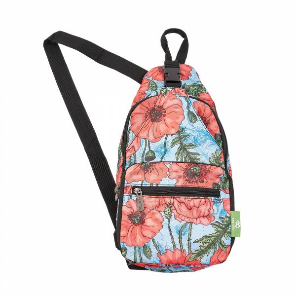 I17 Blue Poppies Cross Body x2