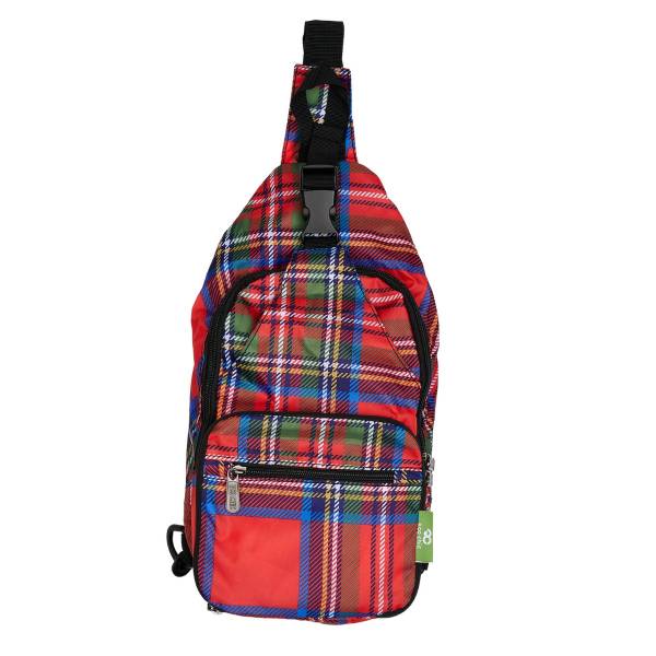 I34 Red Tartan Cross Body x2