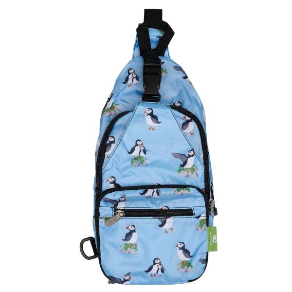 I78 Blue Multi Puffin Cross Body x2