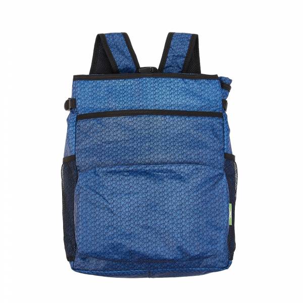 J13 Navy Disrupted Cubes Insulated Backpack