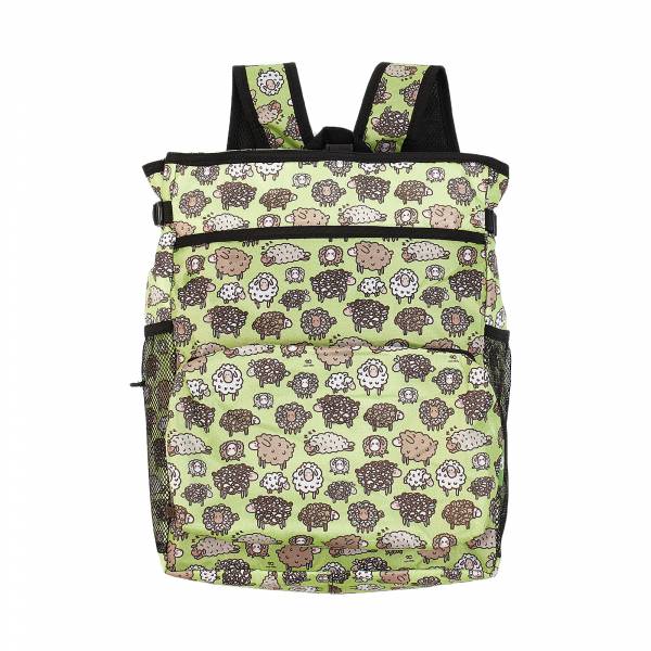 J21 Green Cute Sheep Insulated Backpack