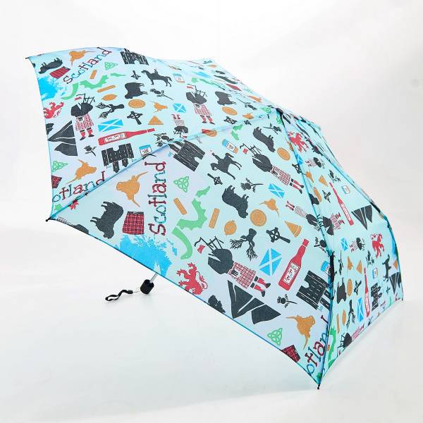 K12 Blue Scottish Montage Mini Umbrella x2