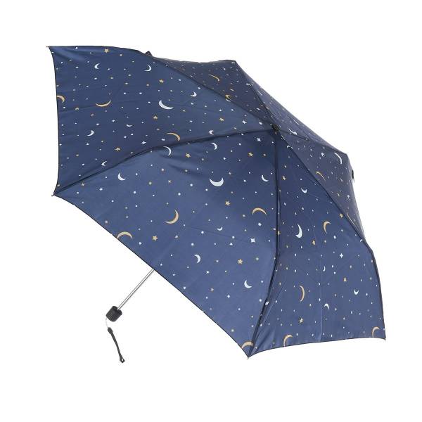 K79 Navy Stars and Moons Mini Umbrella x2