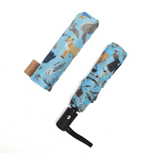 KA06 Blue Woodland Automatic Umbrella