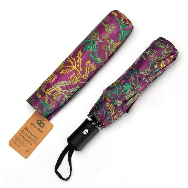 KA16 Purple Thistle Automatic Umbrella