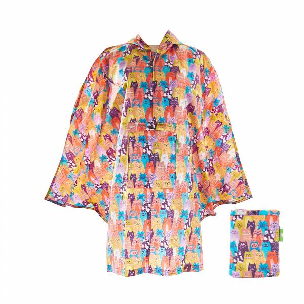 L06 Multiple Stacking Cats Ponchos x2