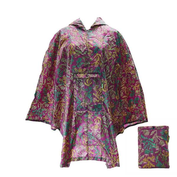 L16 Purple Thistle Poncho x2
