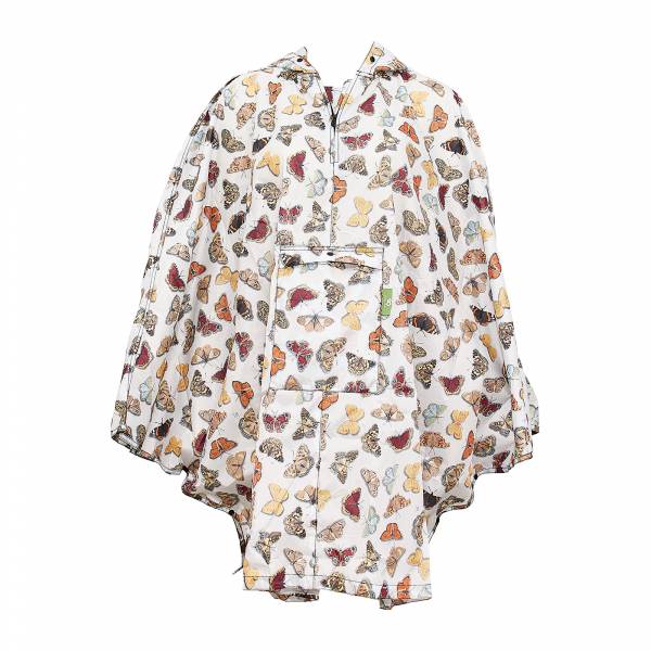 L17 Blue Wild Butterflies Foldable Poncho x2