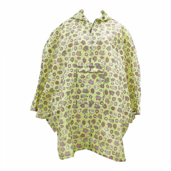 L18 Green Cute Sheep Foldable Poncho x2