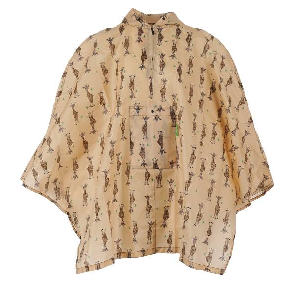 L52 Beige Giraffes Poncho x2