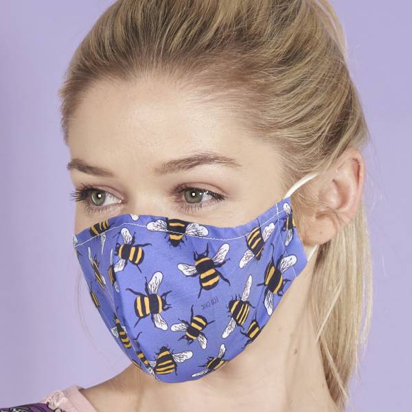 M01 Blue Bee Face Cover