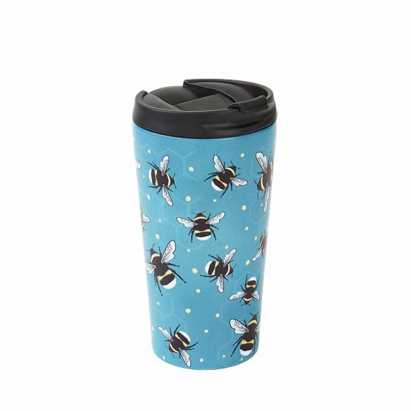 N01 Blue Bumble Bee Thermal Coffee Cup