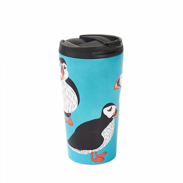 N09 Teal Stacking Puffin Thermal Coffee Cup