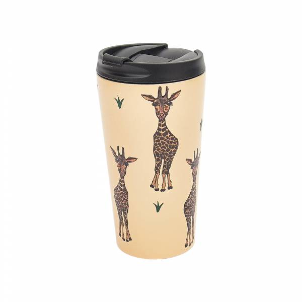 N26 Beige Giraffes Thermal Coffee Cup