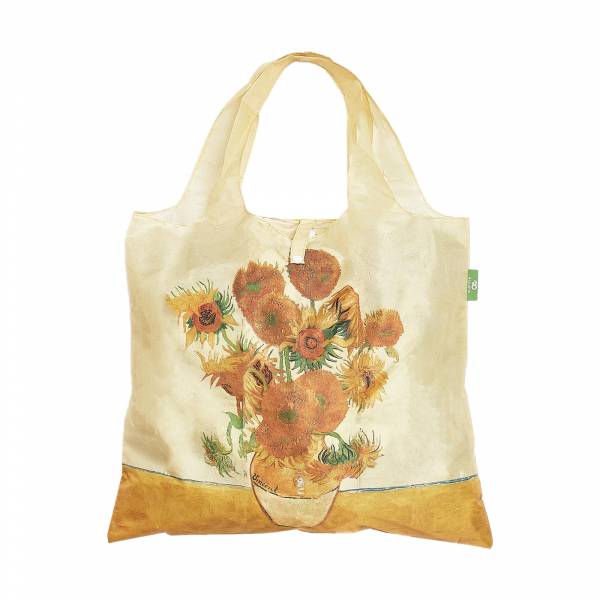 NGA1 National Gallery Sunflowers Foldable Shopper x2