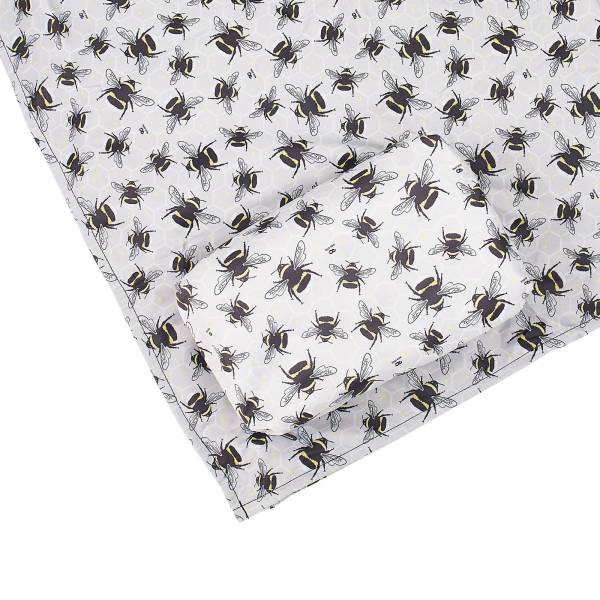 P13 Grey Bumble Bee Picnic Blanket