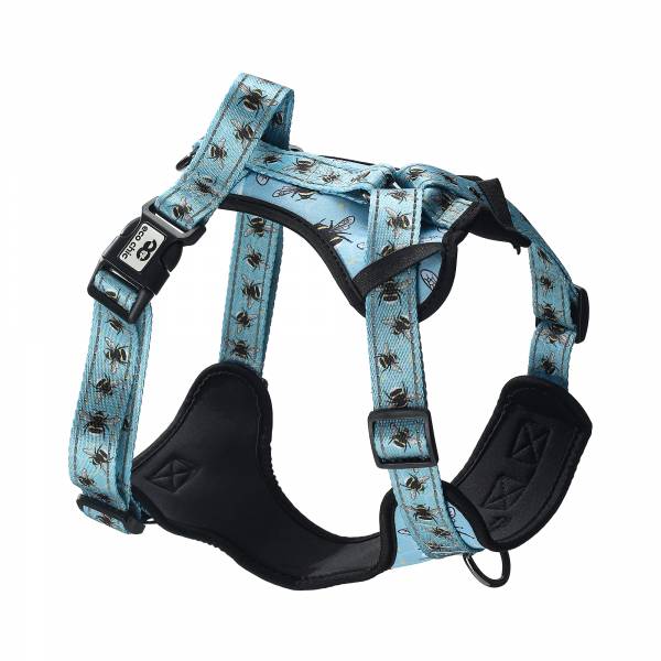 PH02 Blue Bumble Bee Dog Harness Medium44-56cm,17.32-22.05in