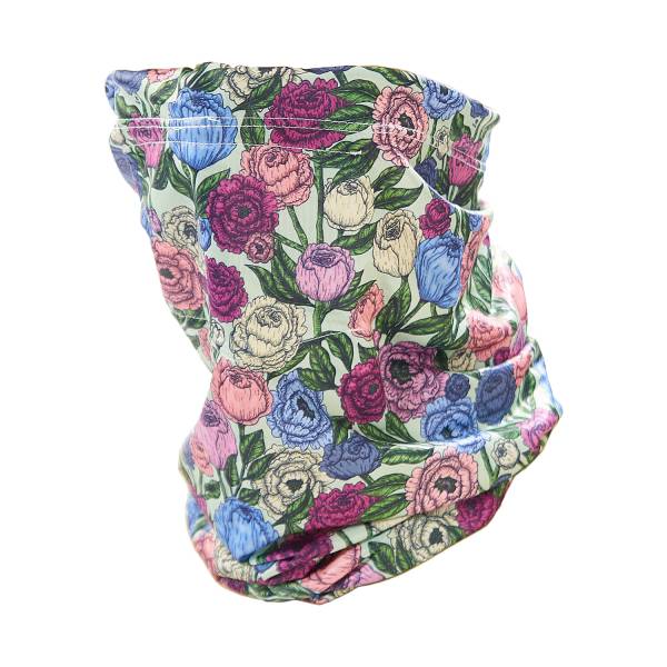 S07 Green Peonies Snood