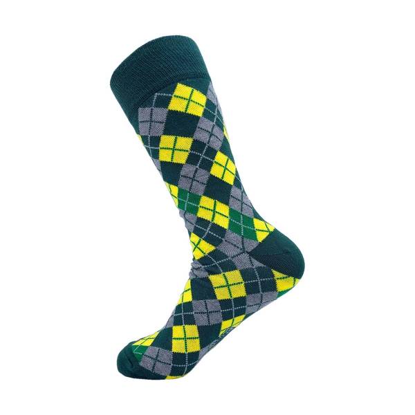 SKL01 Green Argyle Bamboo Sock 6-11