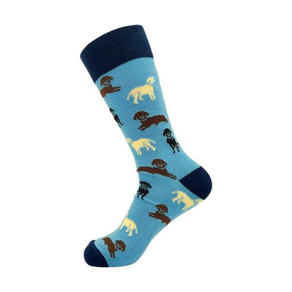 SKL03 Blue Labradors Bamboo Sock 6-11