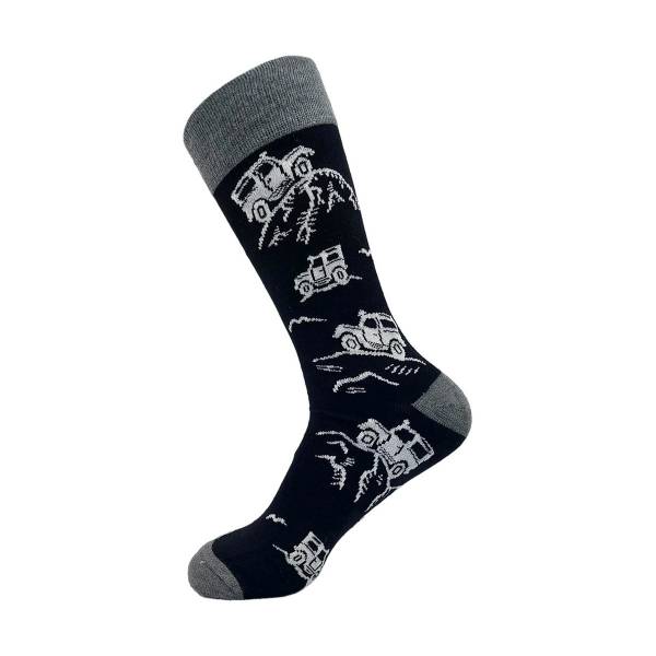 SKL04 Black Landrover Bamboo Sock 6-11