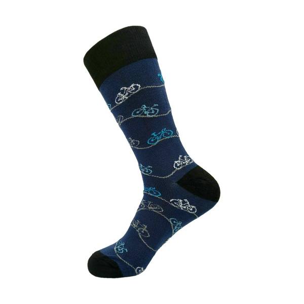 SKL11 Navy Bikes Bamboo Sock 6-11